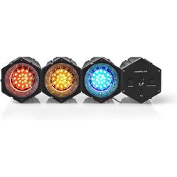 Nedis Multicolour LED-Discolicht | Netvoeding | LED | Aantal LEDs: 63 LEDs | Zwart
